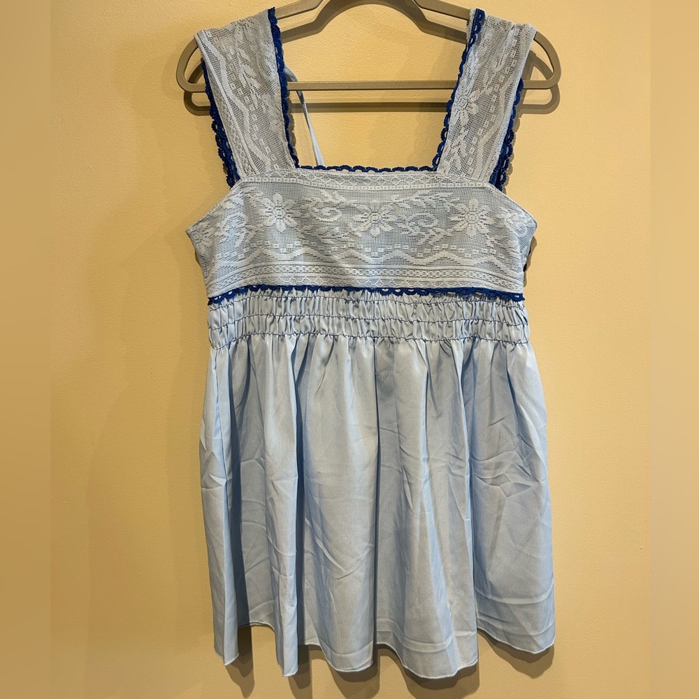Light Blue Babydoll Dress